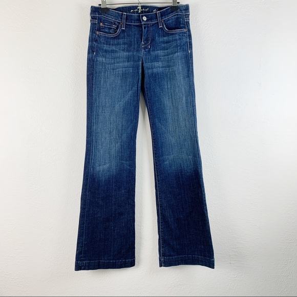 7 For All Mankind Denim - 7 For All Mankind Dojo Flare Medium Wash Jeans